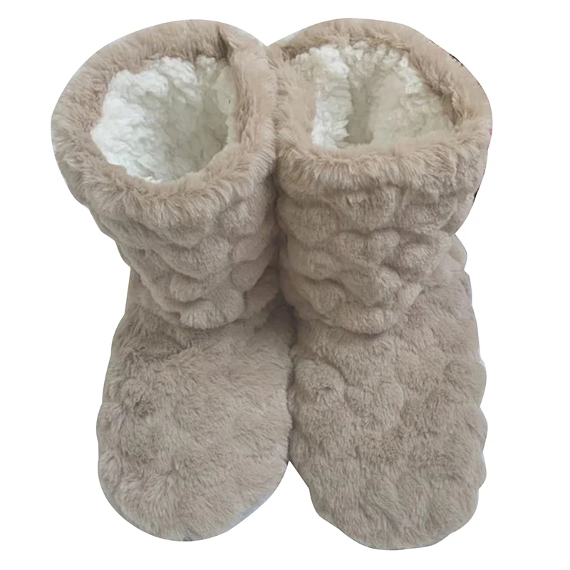2026 Winter Adult Thick Warm Floor Shoes High Tube Non-Slip Indoor Cotton Shoes Plush Home Slippers Shoes Men And Women