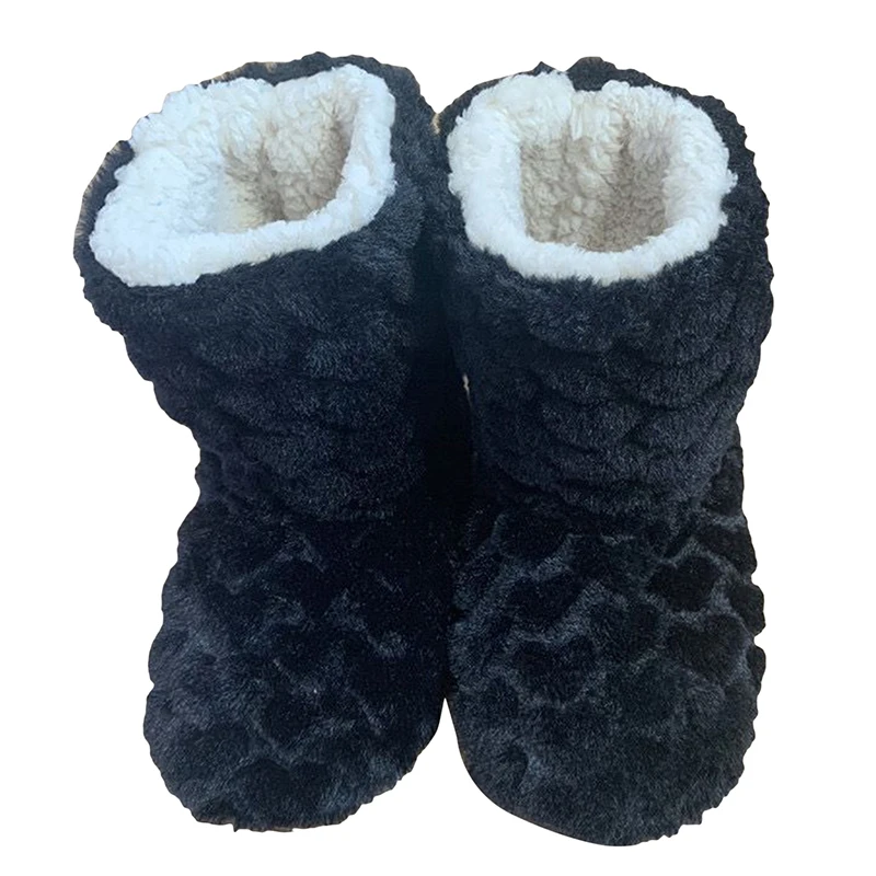 2026 Winter Adult Thick Warm Floor Shoes High Tube Non-Slip Indoor Cotton Shoes Plush Home Slippers Shoes Men And Women