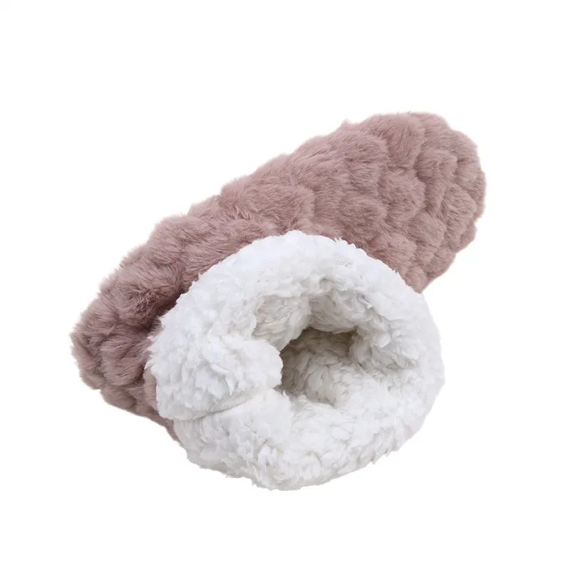 2026 Winter Adult Thick Warm Floor Shoes High Tube Non-Slip Indoor Cotton Shoes Plush Home Slippers Shoes Men And Women
