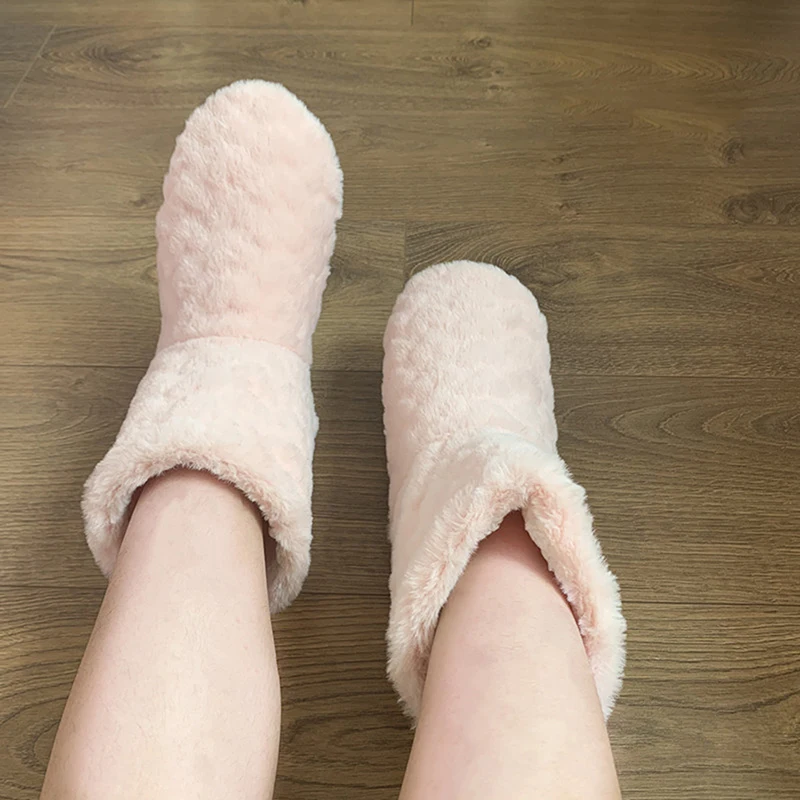 2026 Winter Adult Thick Warm Floor Shoes High Tube Non-Slip Indoor Cotton Shoes Plush Home Slippers Shoes Men And Women