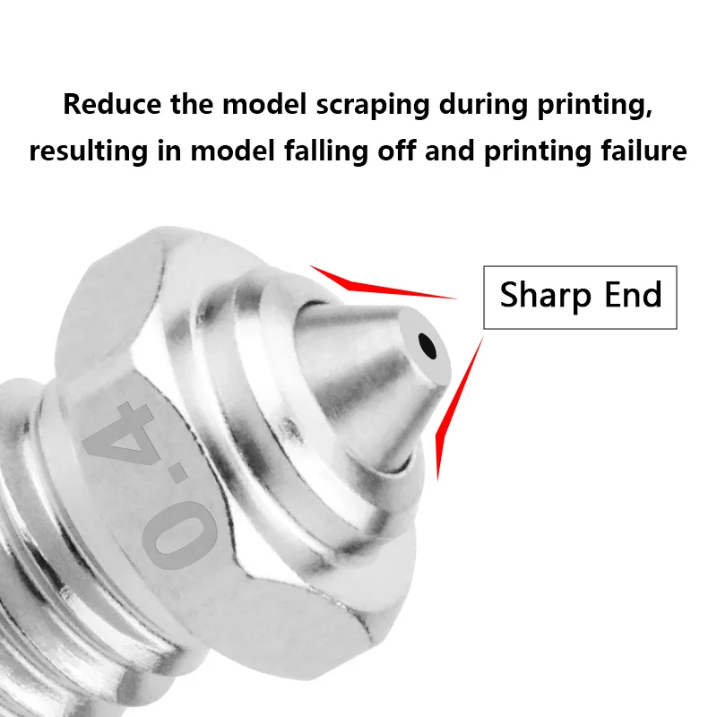 Bimetal Nozzle for QIDI Q1-Pro/X-Max 3/X-Plus 3/X-Smart 3 Plated Copper Hardened Steel Nozzle