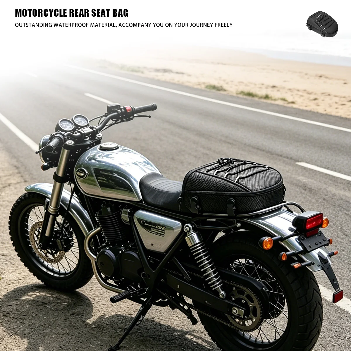 Waterproof Motorcycle Rear Seat Bag Multifunction Crossbody Shoulder Bag Motorcycle Tail Bag for Harley BMW Honda Motocross