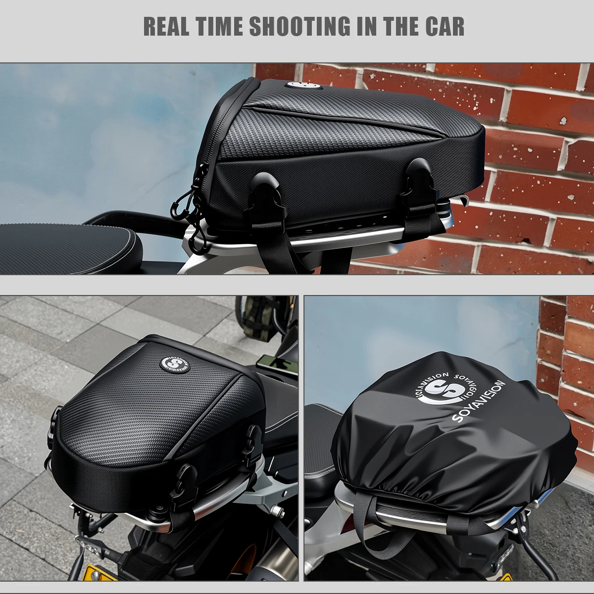 Waterproof Motorcycle Rear Seat Bag Multifunction Crossbody Shoulder Bag Motorcycle Tail Bag for Harley BMW Honda Motocross