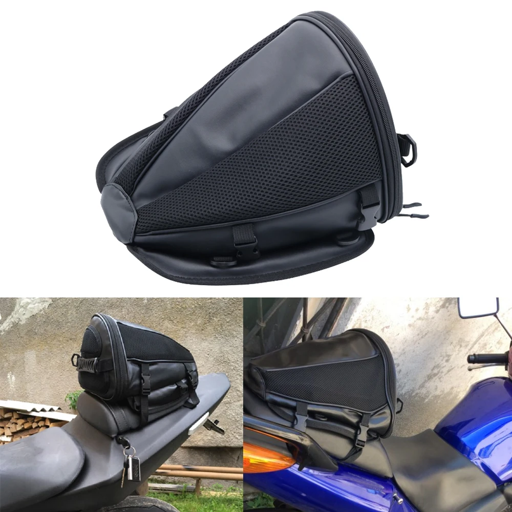 Waterproof Motorcycle Rear Seat Bag Multifunction Crossbody Shoulder Bag Motorcycle Tail Bag for Harley BMW Honda Motocross
