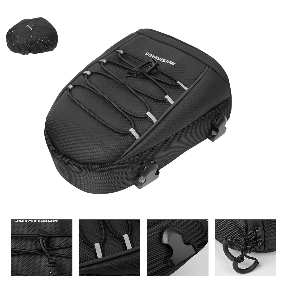 Waterproof Motorcycle Rear Seat Bag Multifunction Crossbody Shoulder Bag Motorcycle Tail Bag for Harley BMW Honda Motocross
