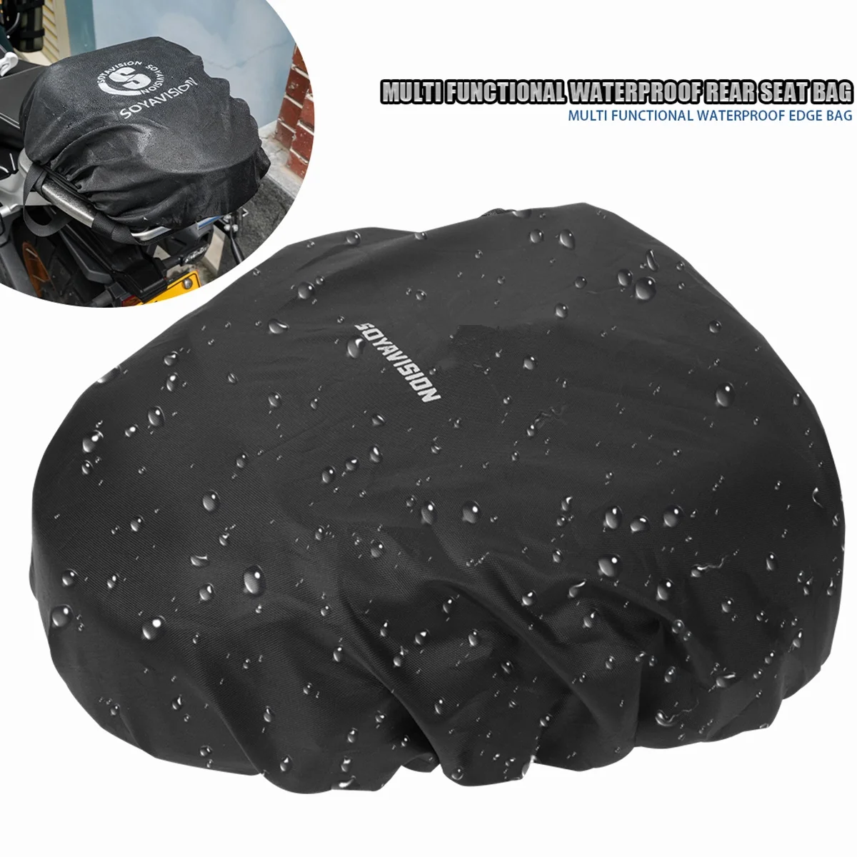 Waterproof Motorcycle Rear Seat Bag Multifunction Crossbody Shoulder Bag Motorcycle Tail Bag for Harley BMW Honda Motocross
