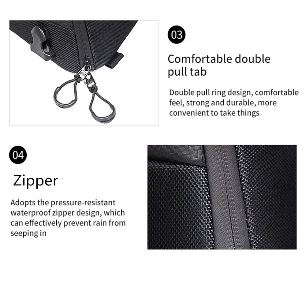 Waterproof Motorcycle Rear Seat Bag Multifunction Crossbody Shoulder Bag Motorcycle Tail Bag for Harley BMW Honda Motocross