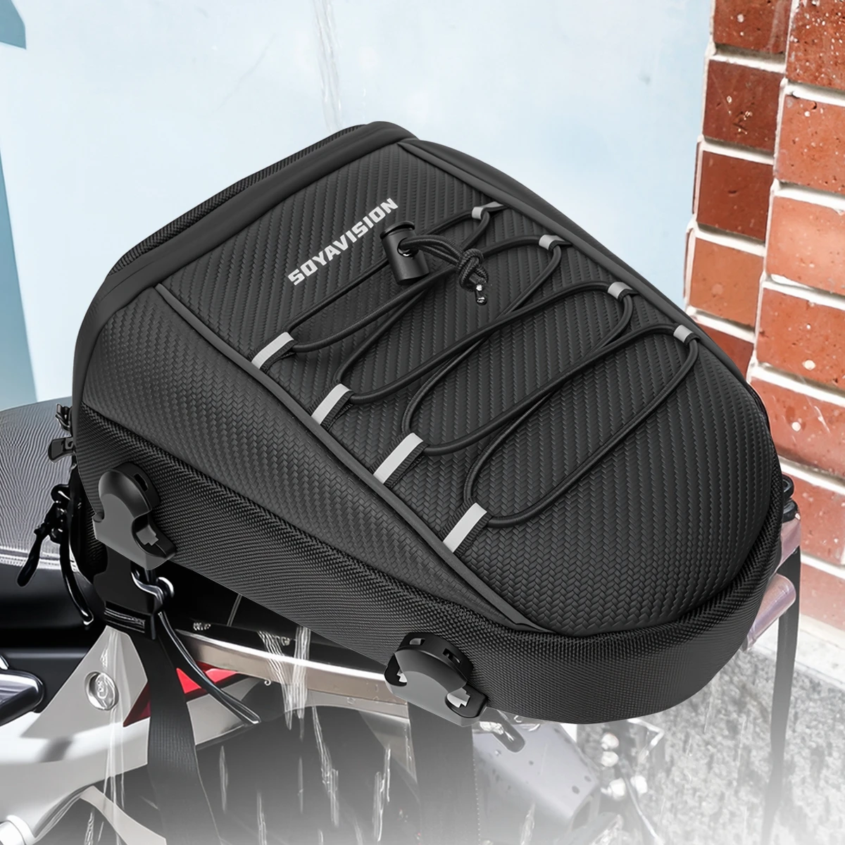 Waterproof Motorcycle Rear Seat Bag Multifunction Crossbody Shoulder Bag Motorcycle Tail Bag for Harley BMW Honda Motocross
