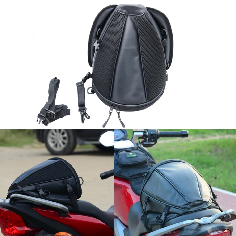 Waterproof Motorcycle Rear Seat Bag Multifunction Crossbody Shoulder Bag Motorcycle Tail Bag for Harley BMW Honda Motocross