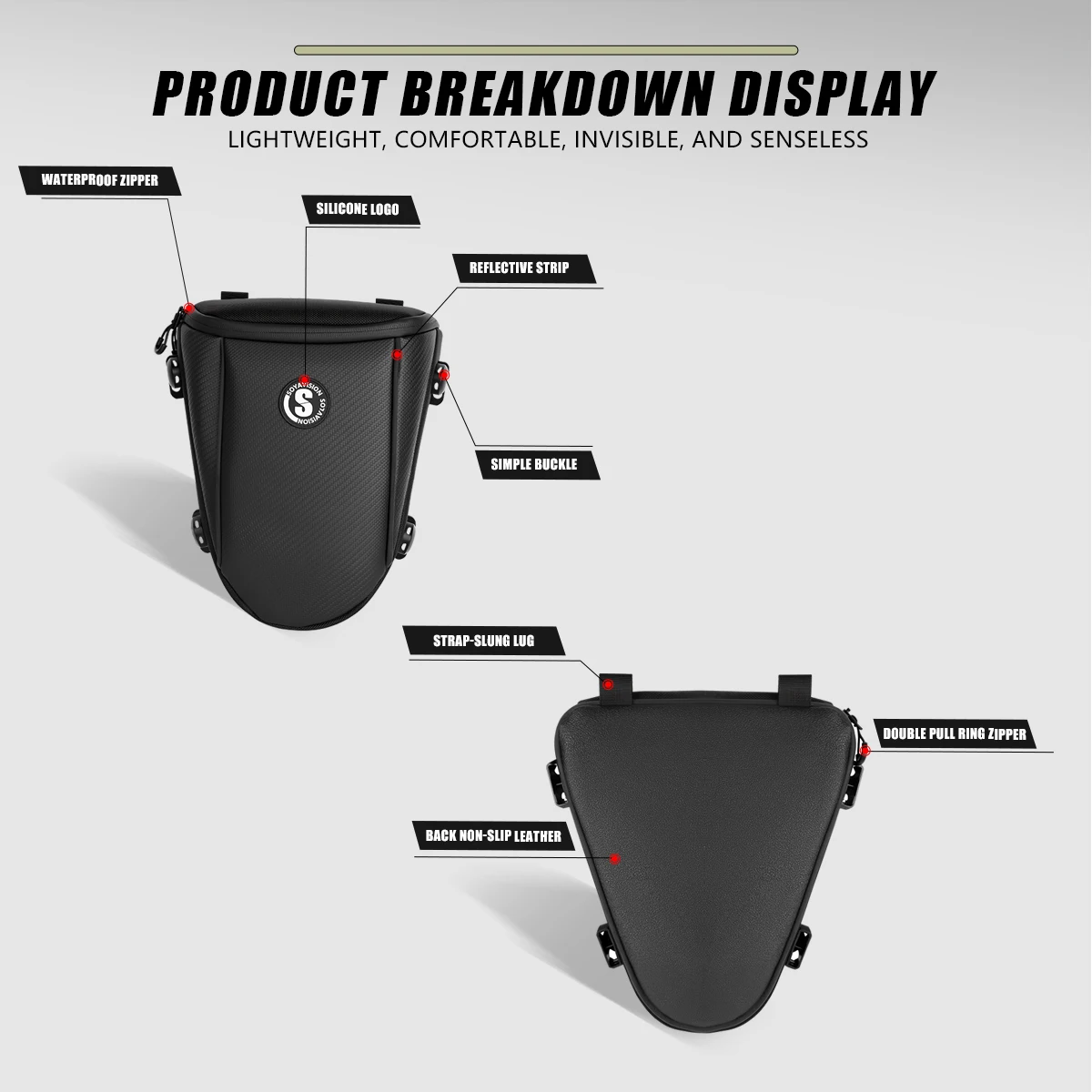 Waterproof Motorcycle Rear Seat Bag Multifunction Crossbody Shoulder Bag Motorcycle Tail Bag for Harley BMW Honda Motocross