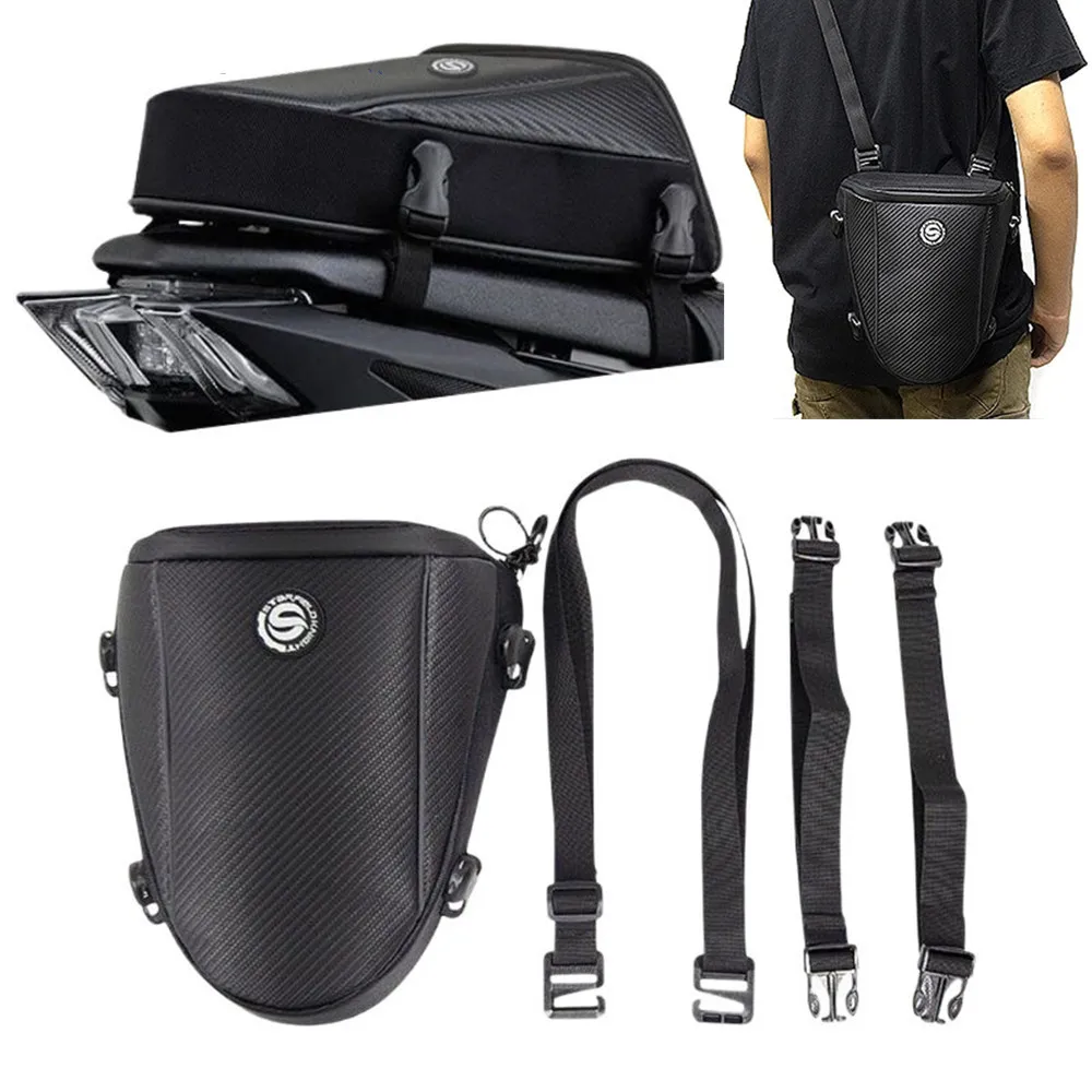 Waterproof Motorcycle Rear Seat Bag Multifunction Crossbody Shoulder Bag Motorcycle Tail Bag for Harley BMW Honda Motocross