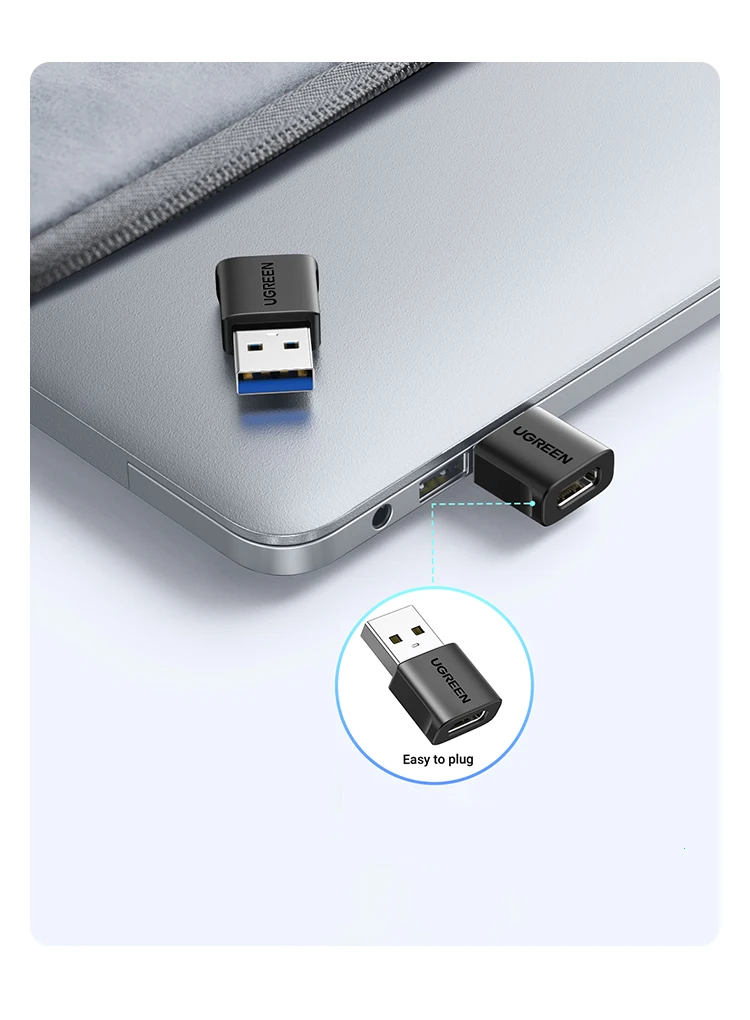 UGREEN USB 3.1 Type C OTG Adapter USB A Male to USB C Female Cable Converters For Macbook Samsung S10 Huawei USB To Type-c OTG