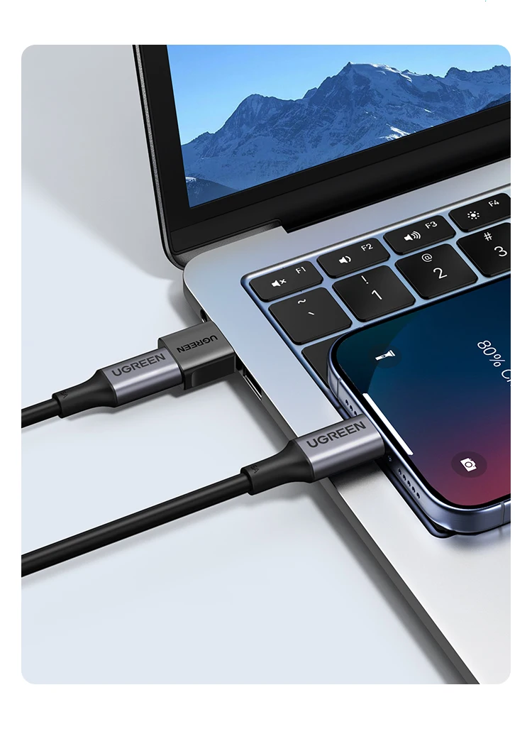 UGREEN USB 3.1 Type C OTG Adapter USB A Male to USB C Female Cable Converters For Macbook Samsung S10 Huawei USB To Type-c OTG
