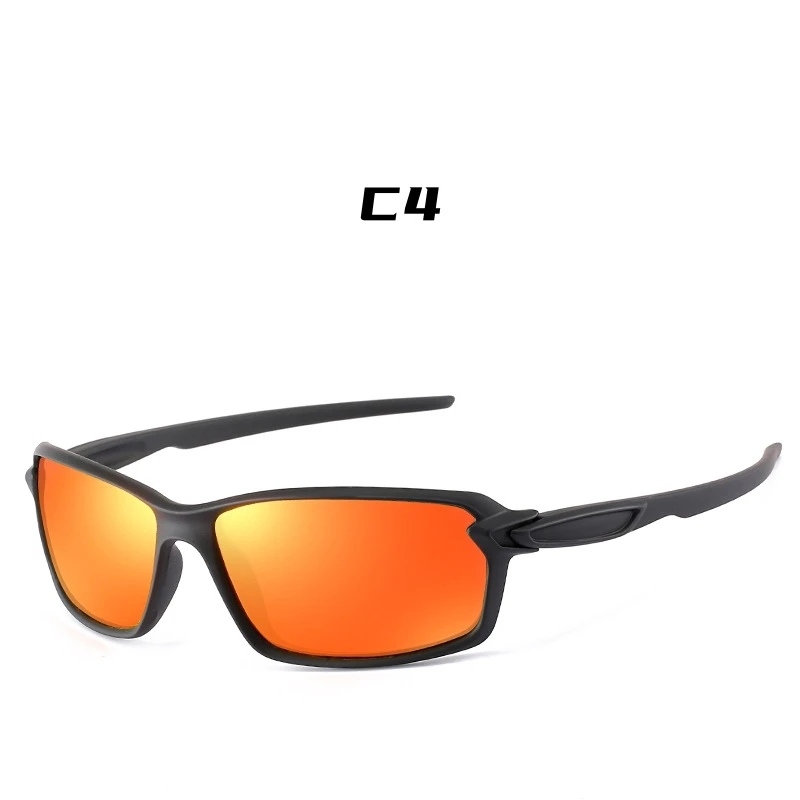Men's Sports Cycling Polarized Sunglasses for Outdoor, Fishing, Traveling, Driving Square Frame Glasses