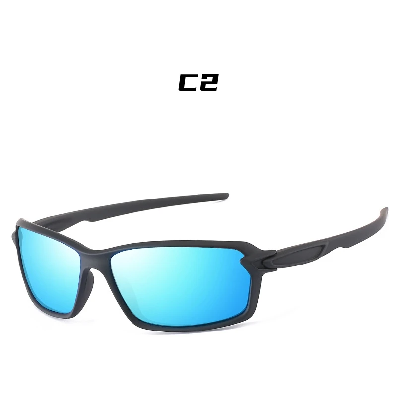 Men's Sports Cycling Polarized Sunglasses for Outdoor, Fishing, Traveling, Driving Square Frame Glasses