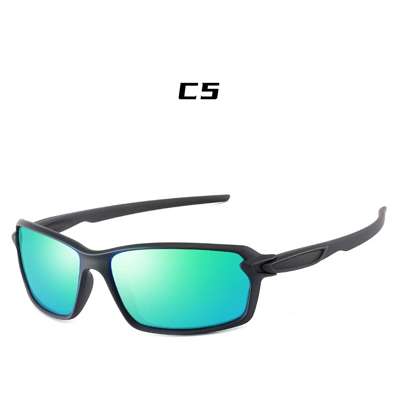 Men's Sports Cycling Polarized Sunglasses for Outdoor, Fishing, Traveling, Driving Square Frame Glasses