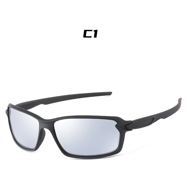 Men's Sports Cycling Polarized Sunglasses for Outdoor, Fishing, Traveling, Driving Square Frame Glasses