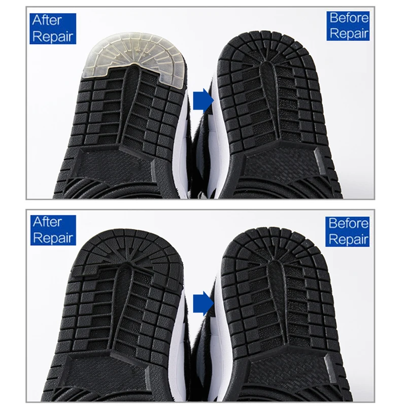 Wear-resistant Sole Protector for Sneakers Heel Outsole Rubber Sole Replacement Adhesive Insoles for Shoes Sole Repair Sticker