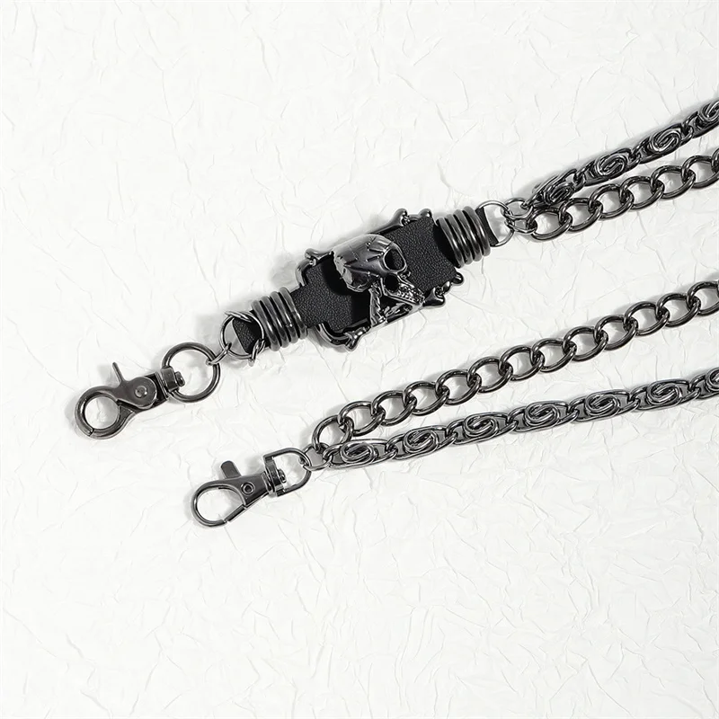 Halloween accessories Fashion Punk Metal Pants Chain Hip Hop Dark Skull Chain Personality Jeans Chain For Men And Women