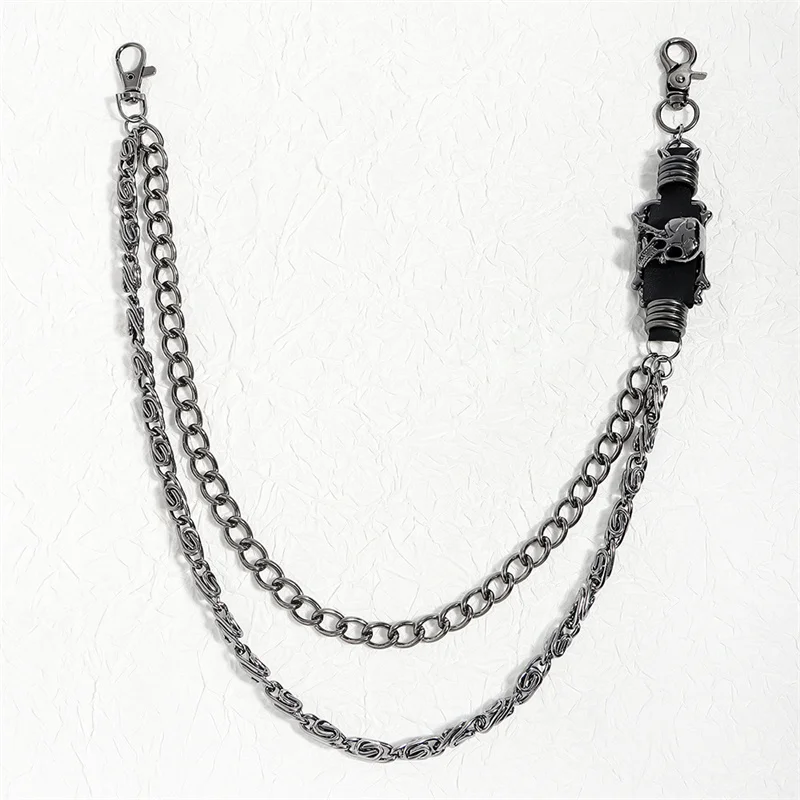Halloween accessories Fashion Punk Metal Pants Chain Hip Hop Dark Skull Chain Personality Jeans Chain For Men And Women