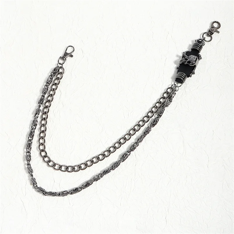 Halloween accessories Fashion Punk Metal Pants Chain Hip Hop Dark Skull Chain Personality Jeans Chain For Men And Women