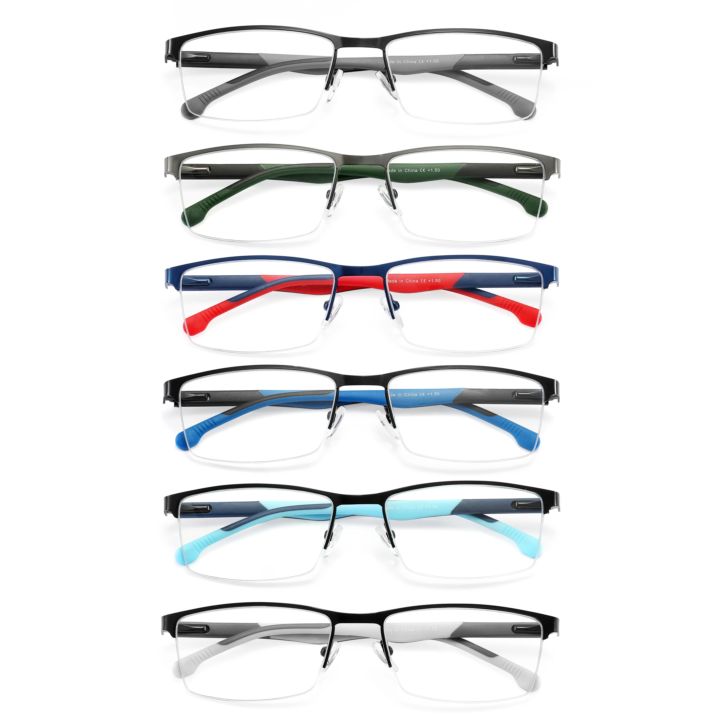 Men Blue light blocking Reading Glasses Lightweight Metal Frame Reduce Fatigue Computcer Readers HD Lens Presbyopia Eyewear