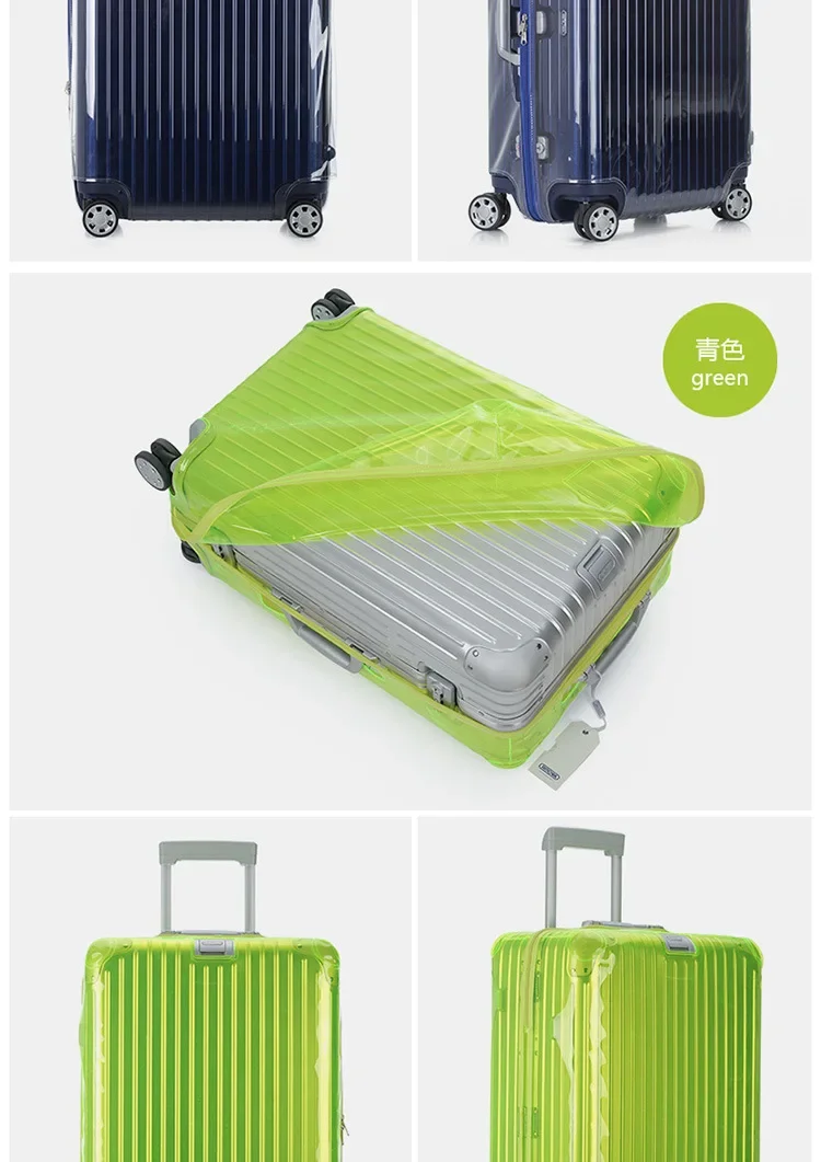 PVC Luggage Cover For Rimowa with Zipper Clear Suitcase Protector Thicken High Quality Customized Not Include Luggage