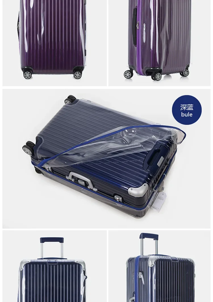 PVC Luggage Cover For Rimowa with Zipper Clear Suitcase Protector Thicken High Quality Customized Not Include Luggage