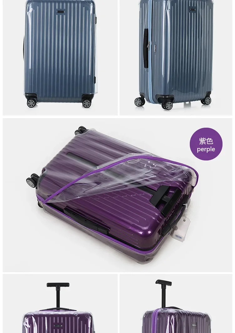 PVC Luggage Cover For Rimowa with Zipper Clear Suitcase Protector Thicken High Quality Customized Not Include Luggage