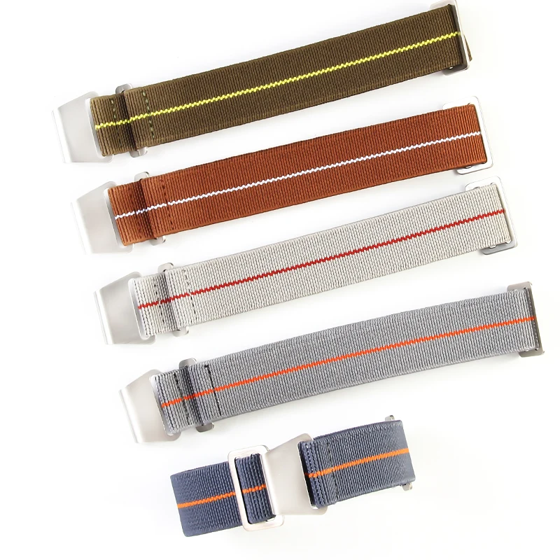 Parachute elastic breathable skin friendly nylon watchbands for Rolex Seiko water ghost Tudor Omega series strap 18 20 22mm