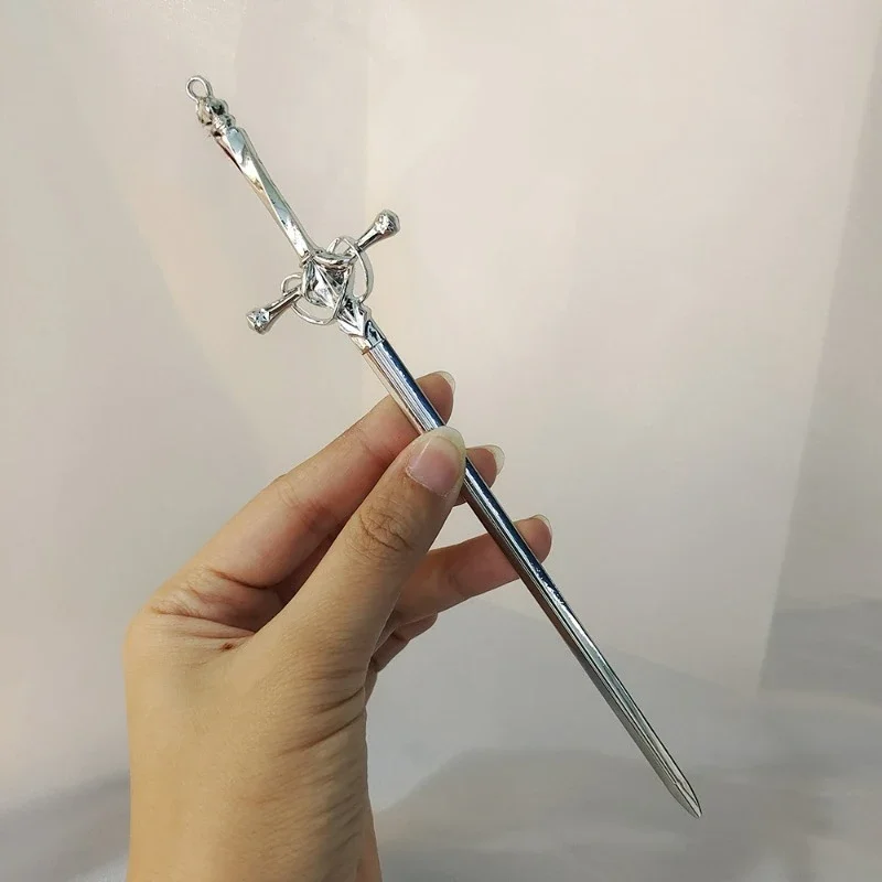 Ancient Style Metal Sword Hairpins for Women Classical Chinese Ancient Hanfu Hairpin Headwear Geometric Alloy Hair Accessories
