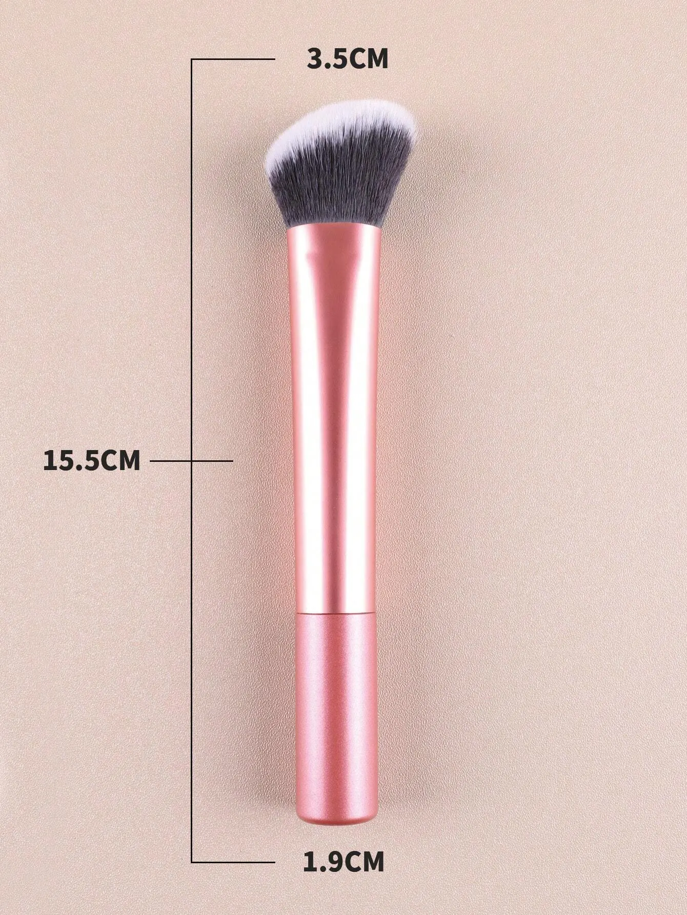 1pc Large Orange Contour Brush - Ideal For Cheeks, Forehead, Chin, Nose Blending And Defining Contours, Perfect For Liquid Found