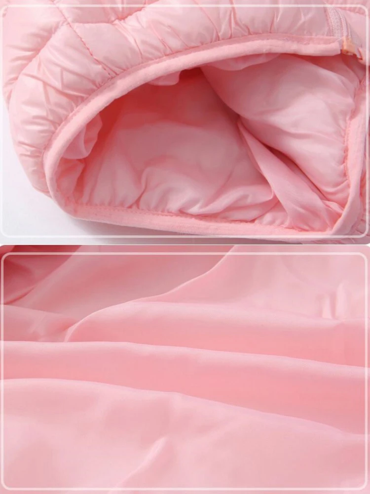 Boys Girls Lightweight Down Jacket Baby Hooded Zipper Coats Autumn Winter Warm Outerwear 0-5 Years Kids Christmas Birthday Gift