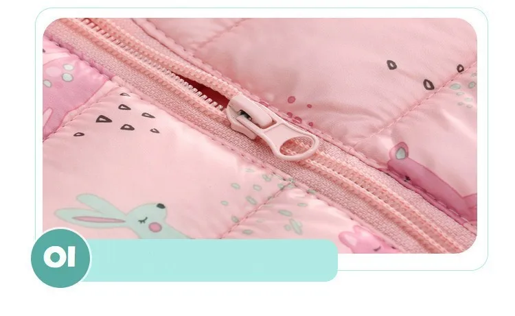 Boys Girls Lightweight Down Jacket Baby Hooded Zipper Coats Autumn Winter Warm Outerwear 0-5 Years Kids Christmas Birthday Gift