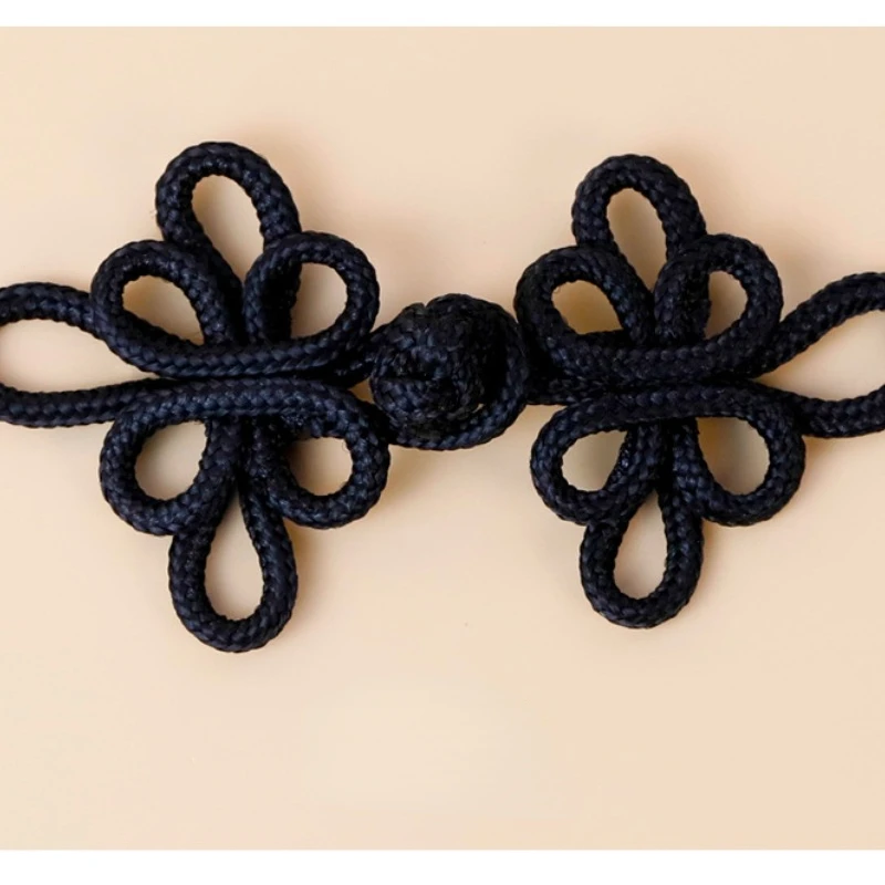 6 Pcs Gold Wire Chinese Cheongsam Button Dragonfly Knot Fastener Closures