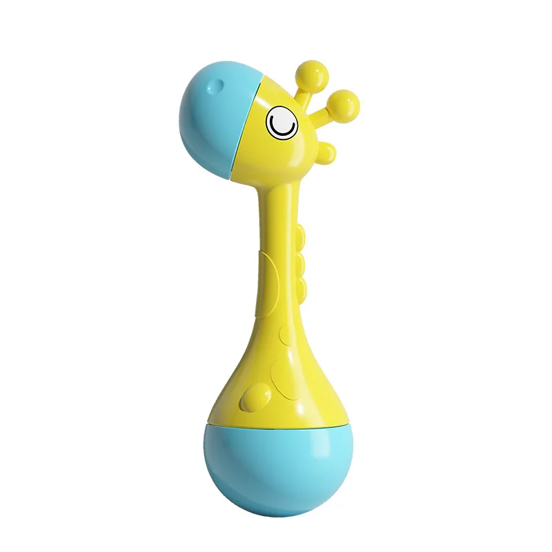 Baby Rattles Toys 0 to 1 Giraffe Baby Rattle Sensory Rattle For Baby Changes Newborn Musical Toy Rattle Sand Hammer Baby Toys