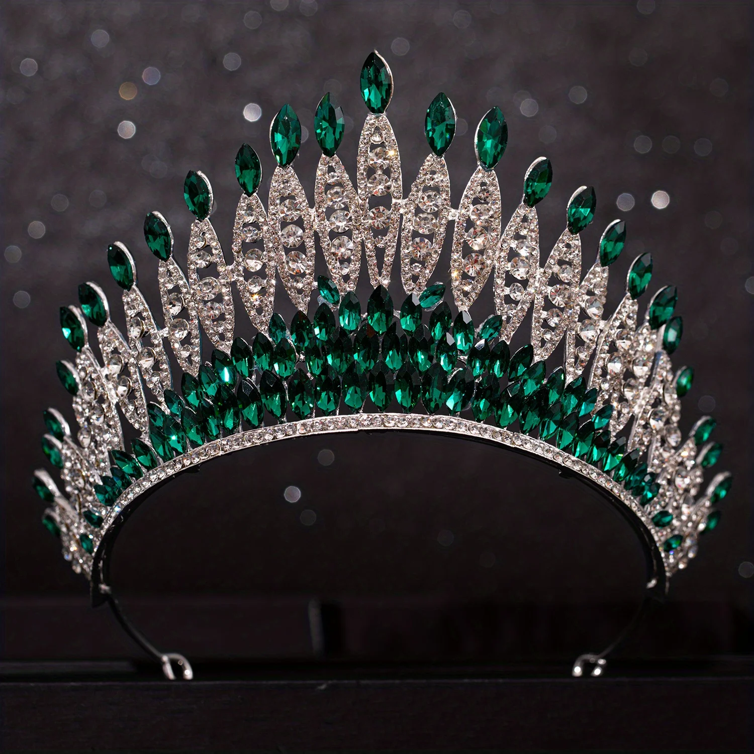 Baroque Crystal Tiaras And Crowns Rhinestone Prom Diadem Crown Tiara For Women Bridal Wedding Hair Accessories Jewelry Crown