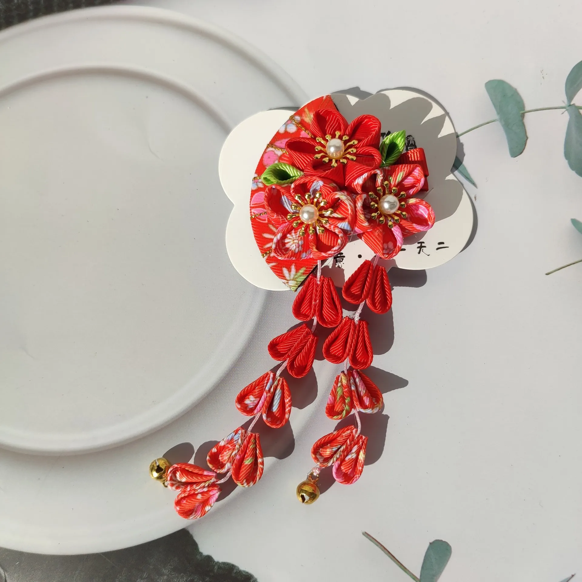 1PC Japanese Style Hairpin Flower Tassel Hair Clips Kimono Hair Accessories for Women Hairpin Headdress Barrettes Hairpins