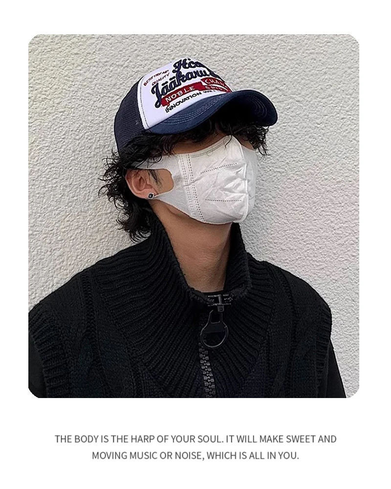 New Unisex Letter Embroidery Baseball Hats American Vintage Sunshade Street Fashion Personal Trucker Caps Versatile Breathable