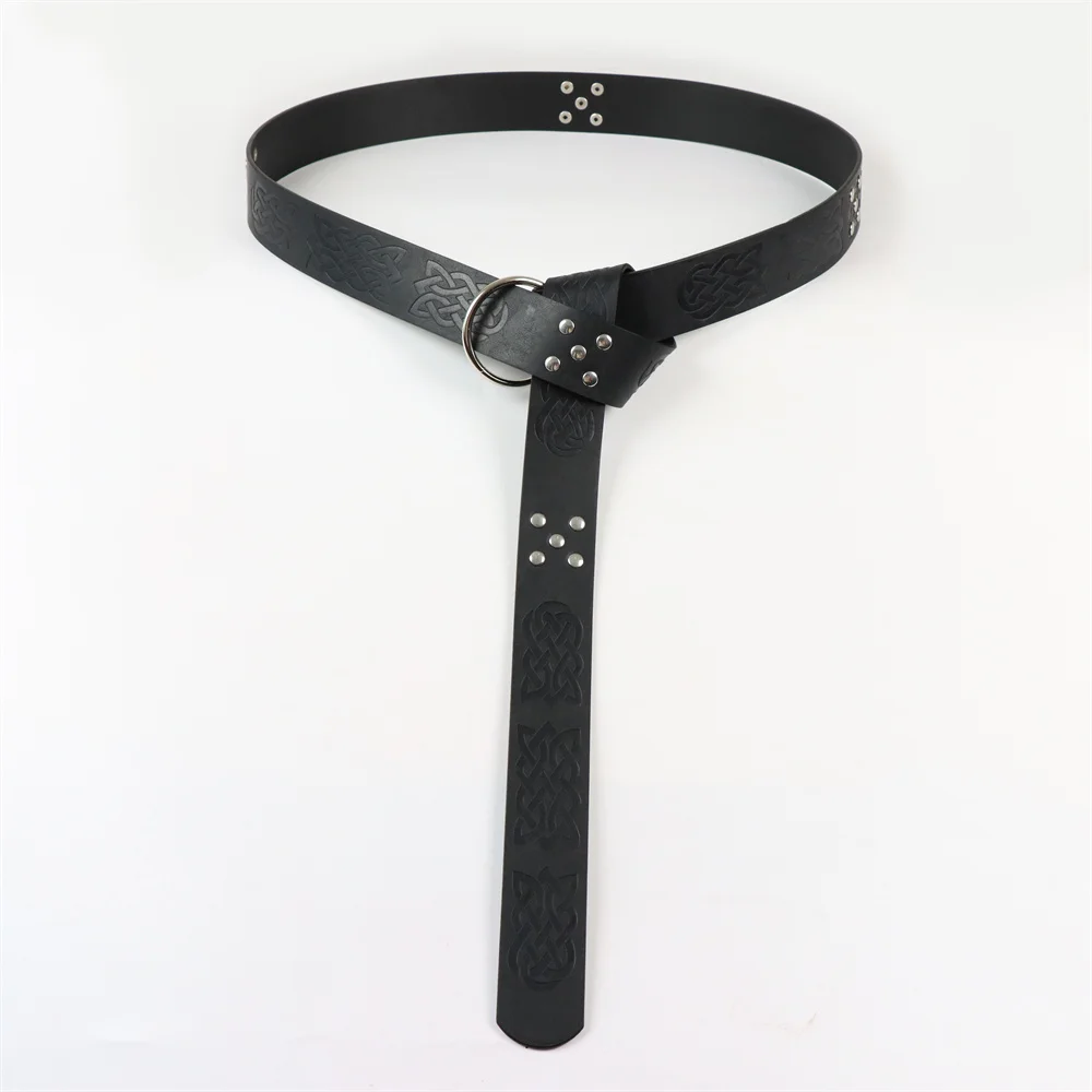 7PCS Medieval Belt Renaissance Punk Cork Dark Three Potions Glass Magic Bottle Waist Bag Halloween Cosplay Costume Belt Props