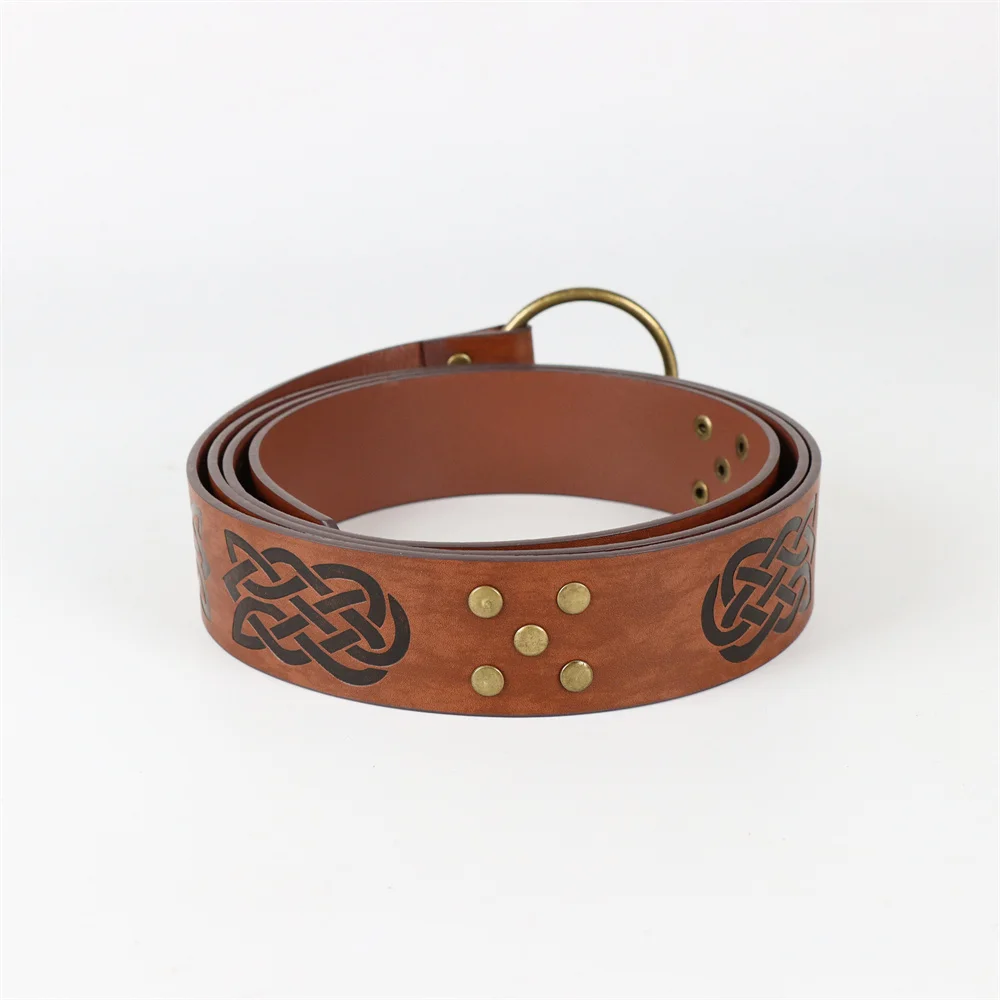 7PCS Medieval Belt Renaissance Punk Cork Dark Three Potions Glass Magic Bottle Waist Bag Halloween Cosplay Costume Belt Props