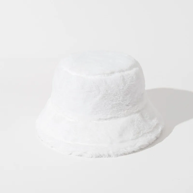 Autumn Winter Panama Hat Women Faux Fur Zebra Print Plush Velvet Warm Fisherman Cap Female Bucket Hats Skullies & Beanies Caps