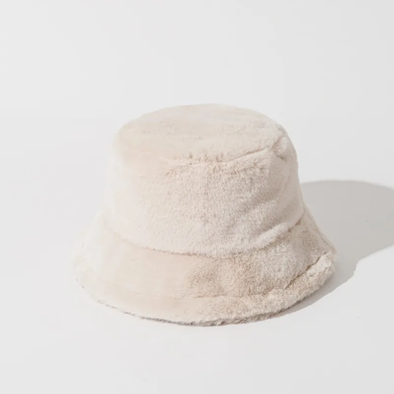 Autumn Winter Panama Hat Women Faux Fur Zebra Print Plush Velvet Warm Fisherman Cap Female Bucket Hats Skullies & Beanies Caps