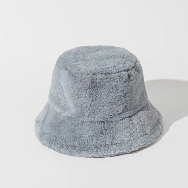 Autumn Winter Panama Hat Women Faux Fur Zebra Print Plush Velvet Warm Fisherman Cap Female Bucket Hats Skullies & Beanies Caps
