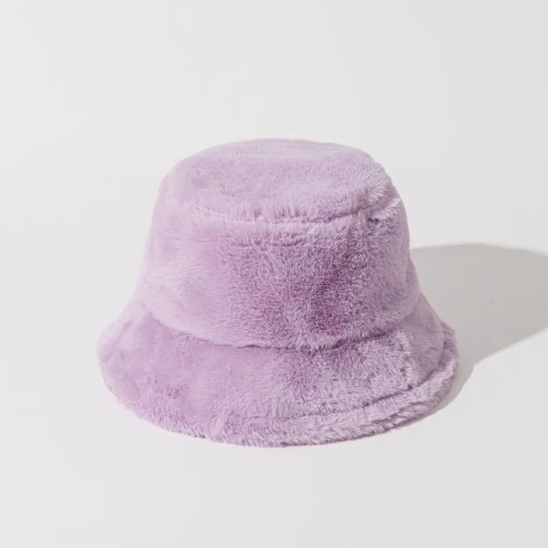 Autumn Winter Panama Hat Women Faux Fur Zebra Print Plush Velvet Warm Fisherman Cap Female Bucket Hats Skullies & Beanies Caps