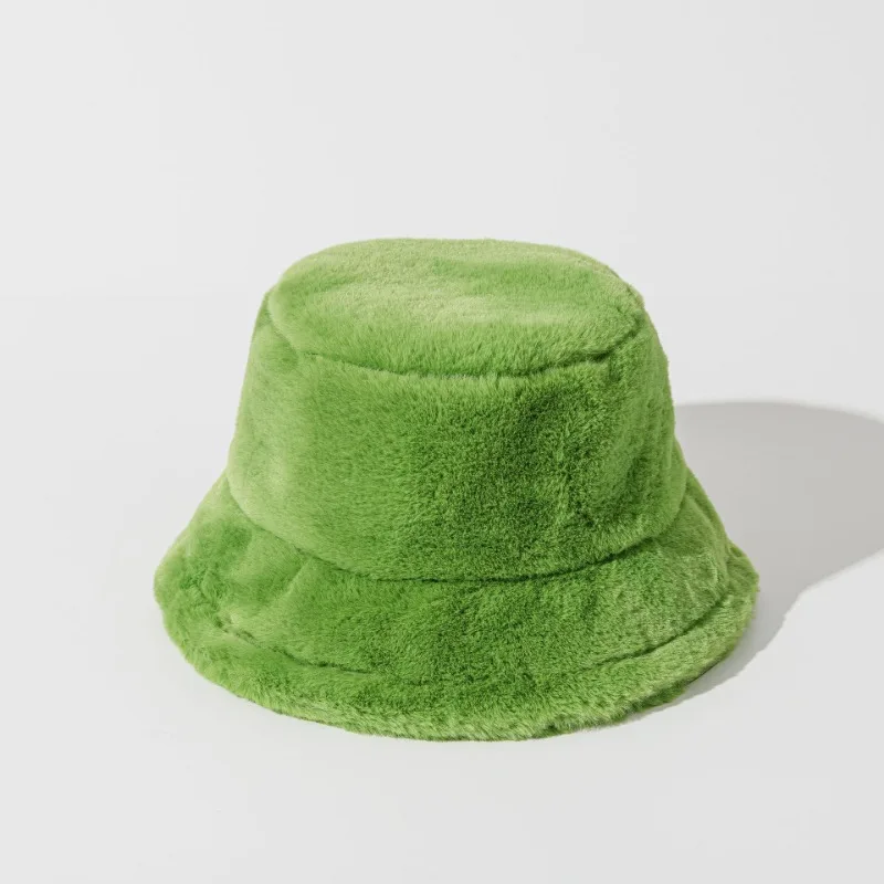 Autumn Winter Panama Hat Women Faux Fur Zebra Print Plush Velvet Warm Fisherman Cap Female Bucket Hats Skullies & Beanies Caps
