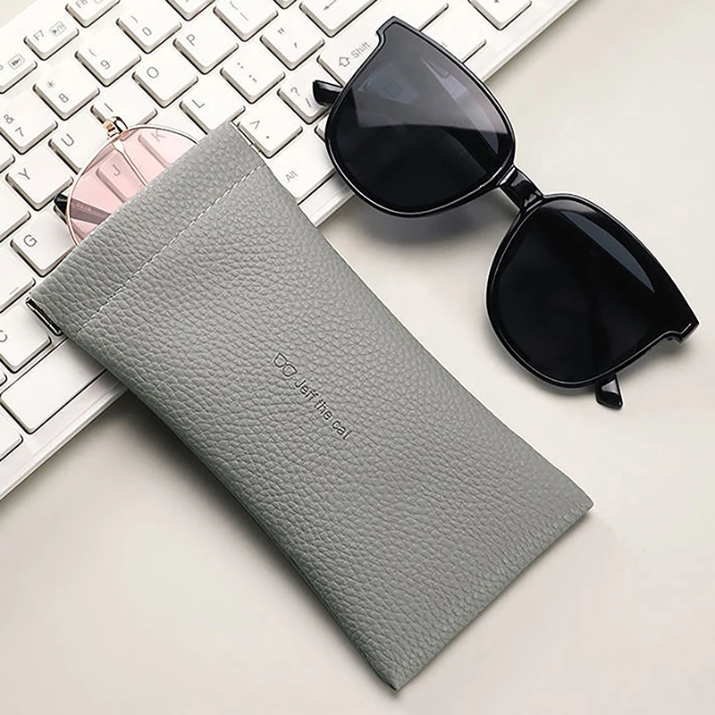 4 Color Glasses Storage Bag Automatic Closed Glasses Case Pouch Glasses Protective Cover Unisex Eyewear Storage Bags Accessories