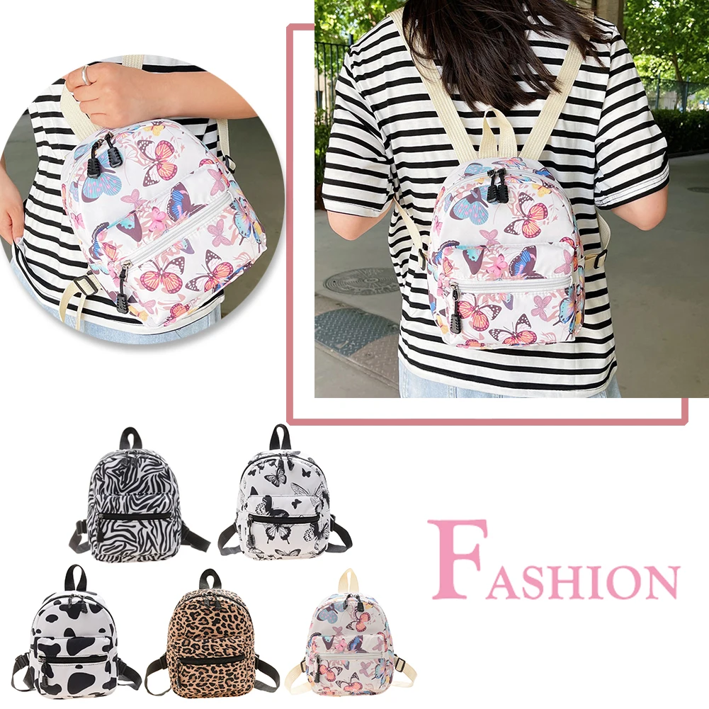 Fashion Women Rucksack Mini Backpack Animal Pattern Printing Handbags High Capacity Travel Bags Casual Bag Cosmetic Bag Rucksack
