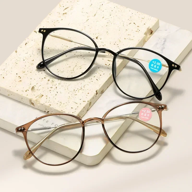 Fashion Ultralight Women Reading Glasses Anti Blue Light Presbyopia Eyeglasses Unisex Optical Plus Eyewear Diopters 0 To+ 4.0