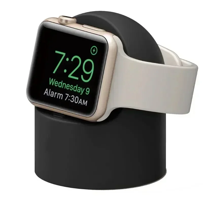 For Apple Watch Charger Stand iWatch Ultra/8/SE2/7/6/SE/4/3 49mm/45mm/44mm/42mm/41mm/40mm/38mm Durable Silicone Nightstand Mode
